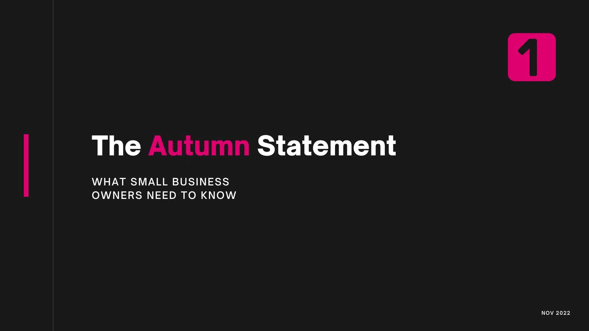 The Autumn Statement