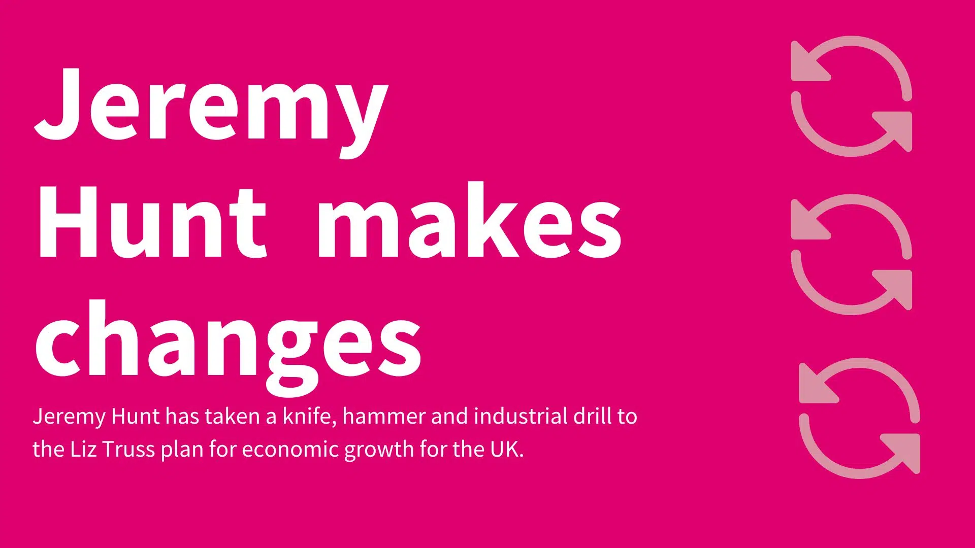 Jeremy Hunt makes changes